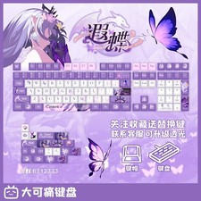 Anime Honkai:Star Rail Castorice Printing Cartoon Cute Keycap Gift W/Stickers