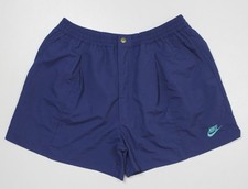 Vintage 1994 French Open Andre Agassi Nike Tennis Shorts Dark Blue size XL