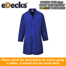 Blue Steel Work Overcoat Lab Coat Small Size Only Workwear Very Cheap