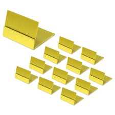 12 Pack Gold Table Number Holders, Brass, Place Card Stands, Picture, Wedding