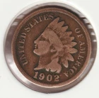 US Rare Old West 1902 Indian Head Penny Coin American Collection Shield Cent USA