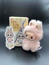Pop Mart The Monsters Labubu Pin For Love LETTER G plush pendant keychain