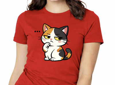 Cute Judging Cat Shirt   Funny Side Eye Cat T-Shirt   Sassy Cartoon Cat Graphic
