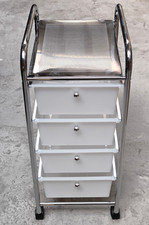 Carrello con 4 Cassetti Carrello con Cassetti Contenitore con Ruote Carrello per Casa Metallo