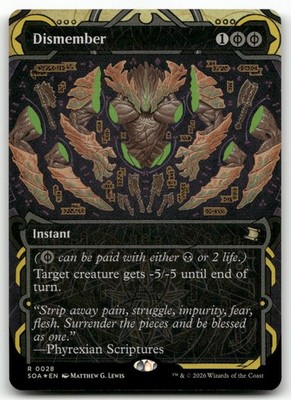 Dismember #28 (Foil) (NM) Secrets of Strixhaven: Mystical Archive SOA Magic MTG