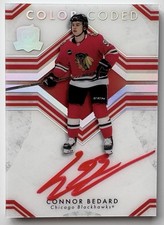 2023-24 Upper Deck The Cup Connor Bedard Color Coded Rookie Auto RC #CC-CB SSP