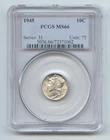 1945 Mercury Dime, PCGS MS-66