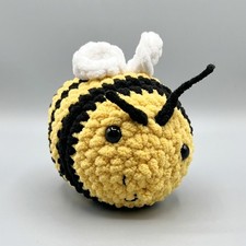 Handmade Soft Chunky Crochet 5" Bumble Bee