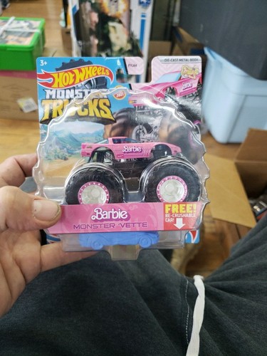 2021 Hot Wheels Monster Truck BARBIE Monster Vette Corvette Treasure