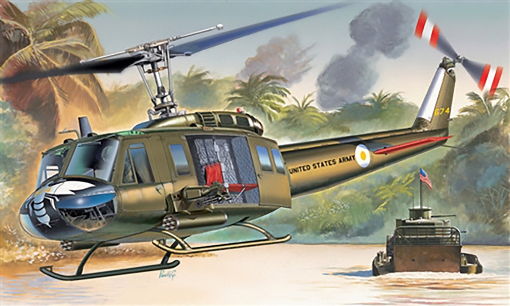 Italeri 1247 Bell UH-1D Iroquois helicopter Kit New