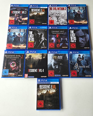 Resident Evil & The Last of Us PS4 Spiele-Paket   13x Playstation 4 Top-Spiele