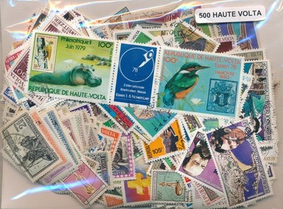 Haute Volta    500 sellos diferentes US         