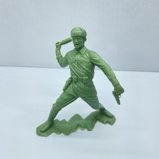 Louis Marx Co Green Plastic Army Man Figure 5" - Vintage 1963