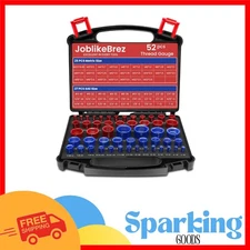 52pcs Thread Checker Set: 27 SAE & 25 Metric Detachable Gauges for Quick Size...
