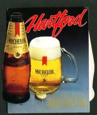 Hartford CT Michelob Beer tent card 1985