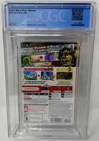 CGC Graded Super Mario Wonder NEW Nintendo Switch (1016352006, 9.9 A++)