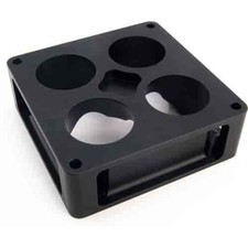 Jegs Edge Billet Carb Spacer 2 Height 4-hole Jegs Edge Billet Carb Spacer 2 Height 4-hole