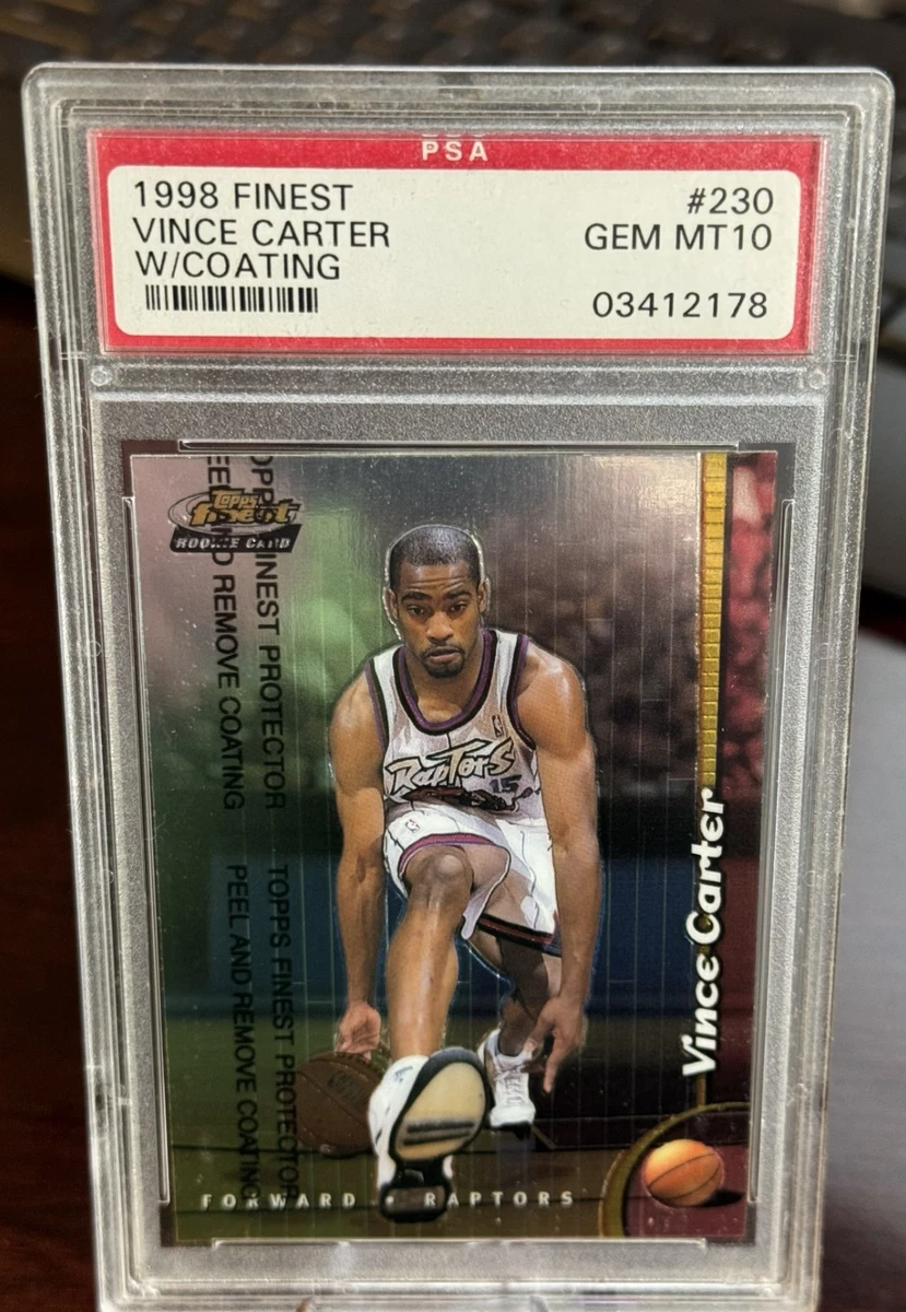 Vince Carter Basketball Grade 10 Rookie Sports Trading Cards