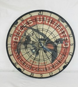 VTG DUCKS UNLIMITED Collectibles Cork Dartboard Aluminum Frame Mallard Duck Rare