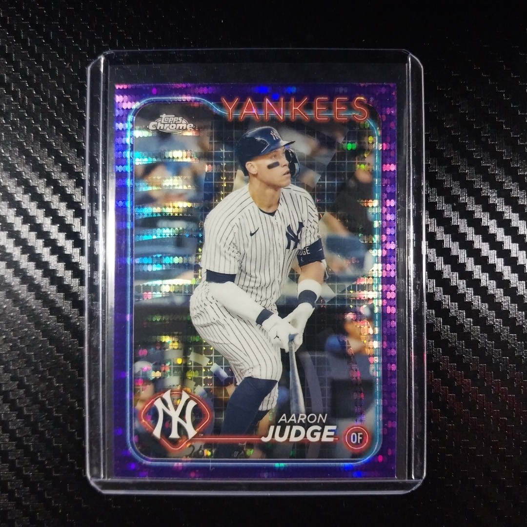 2024 Topps Chrome Baseball Aaron Judge #50 Purple Sonar Refractor /275