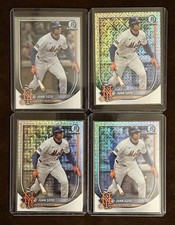 2025 Bowman Chrome Juan Soto Mets Lot (4 Cards) – 3 Mojo Refractors + Base