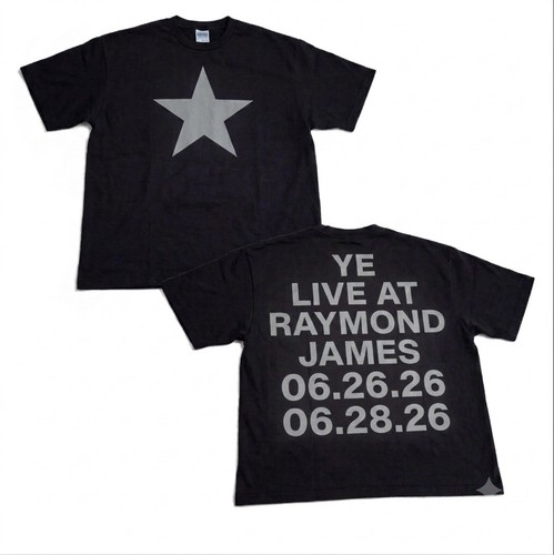 Kanye West YE BULLY Live In Tampa 06.26.26 06.28.26 Concert T Shirt New