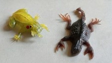 2 Rare Rubber Scorpion Lizard Frog Crab Factory Painted Ugly Vending Jigglers