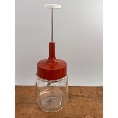 VTG Gemco Glass Nut Vegetable Chopper Top Terracotta Stainless Steel Blades