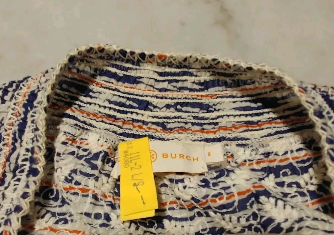 Abito donna Tory Burch manica corta elasticizzato vita 8 multicolore estivo