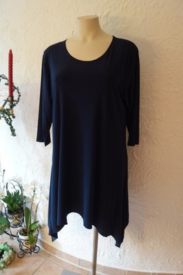 MAGNA Zipfel Long Tunika 44 46 NEU dunkelblau Stretch MEGA A-Form LAGENLOOK