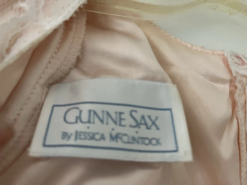 Vestido Gunne Sax 1989 de encaje vintage de Jessica McClintock Foto 3 de 3