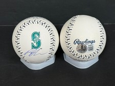 Ryan Sloan Mariners Auto Signed Team Stitch Major League Baseball Beckett Holo