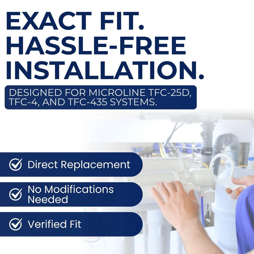 435 R.O. Pre & Post Filters with Membrane Set for TFC-25D , TFC-4, TFC-435 - ... - Image 3 of 4