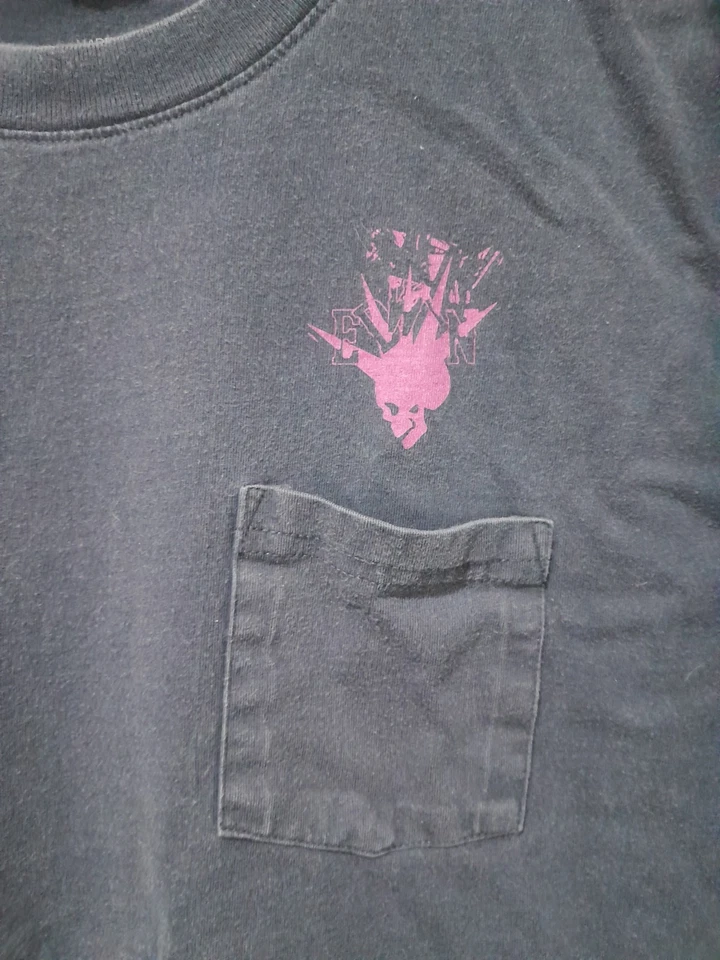 Edwin Mens Punk Club 18S T-Shirt Navy Graphic Size Large Color Fading - Image 3 of 4