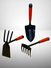 Gartenwerkzeug Set 3-teilig Jätegrubber, Blu...