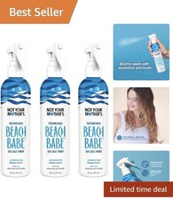 Beach Babe Sea Salt Spray 3-Pack- Texture Grit for Tousled, Matte Finish Hair