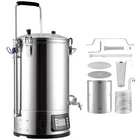 Home Beer Brewing Machine Grain Kettle Brewing System w/ Circulating Pump 8 Gal