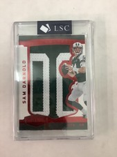 2018 Panini Plates & Patches Full Coverage Red 5/10 Sam Darnold #FC-SD