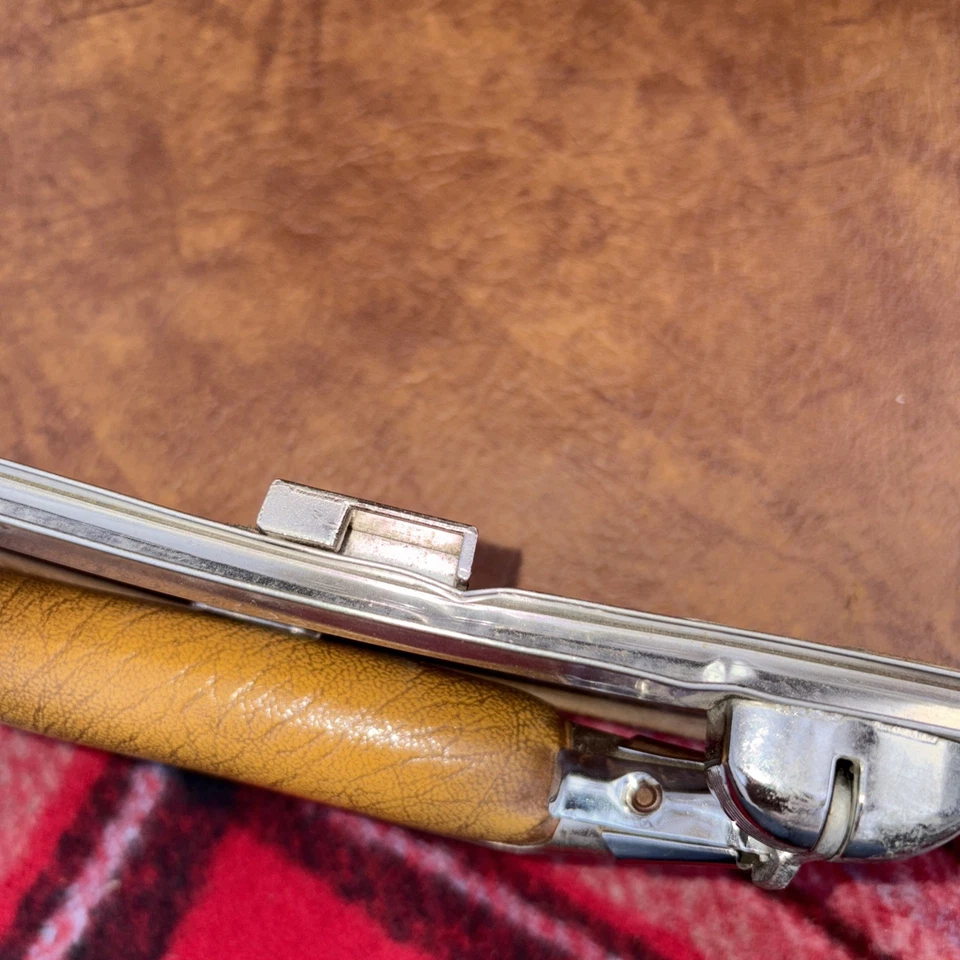 Vintage American Tourister Combo Lock Briefcase Hardshell Brown Leather - Image 2 of 4