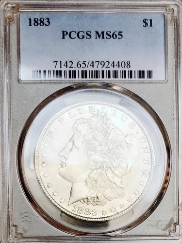 1883 MORGAN DOLLAR PCGS MS 65! BEAUTIFUL AMERICAN SILVER! GREAT BUY! NR #K3046