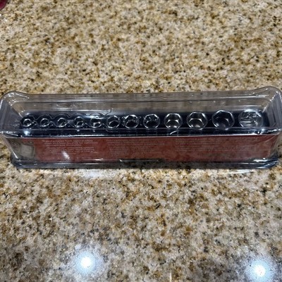 Snap-on 112TMMSY 12-piece Metric Semi-Deep Socket Set 1/4 New Sealed