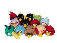 Lot Of 13 Angry Bird Plush Toys Star Wars, Space Laser