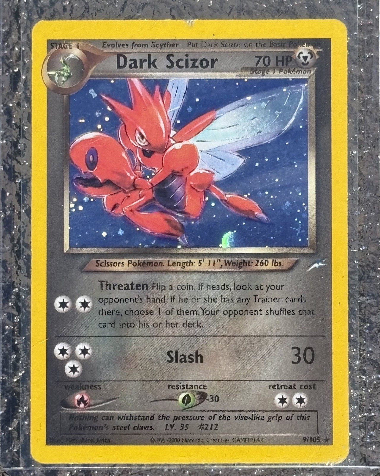 Dark Scizor 2002 Neo Destiny Pokemon Holo 9/105 LP-