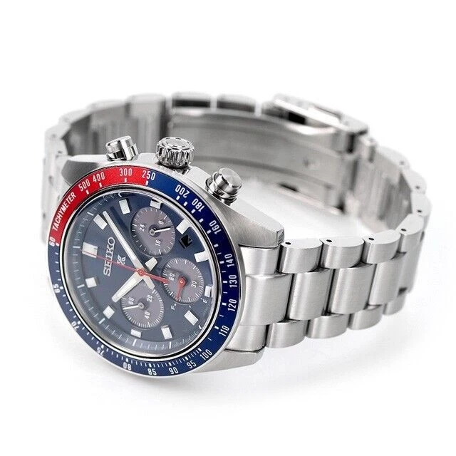 Orologio Cronografo Solare SEIKO Prospex SPEEDTIMER SBDL097 Pepsi Rosso x... - Immagine 4 di 4