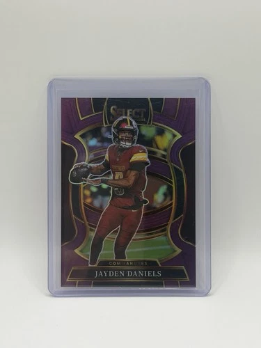 2025 Panini Select - Concourse Jayden Daniels #88 Purple Prizm /75 Commanders