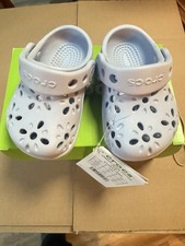 Crocs Classic Floral Cut Toddler 4c Lilac Clog Brand New in Box