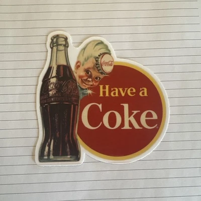 Coke CoCa Cola Vinyl Decal / Sticker. Sprite Boy With Coke. - Photo 1/2
