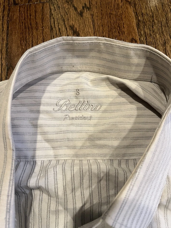 Lote de 2 camisas de vestir para hombre - APT.9 XXL azul a cuadros y Bellino XXL a rayas Foto 2 de 4