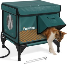 Outdoor Heated Cat House in Winter,Extremely Insulated  Weatherproof