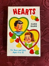 Vintage 1950's Hearts card game #421 by E.E. Fairchild